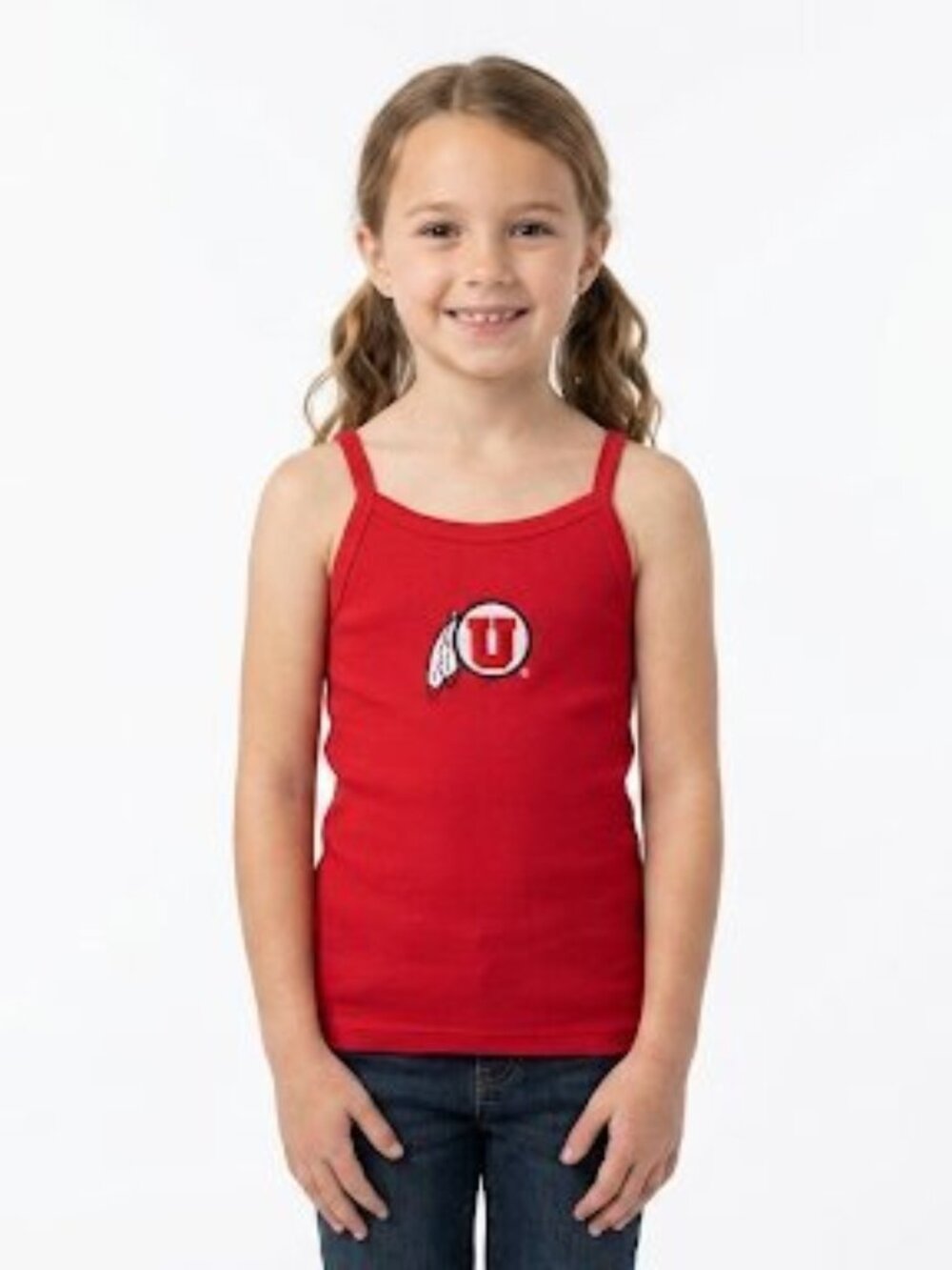 Two Feet Ahead Girl's Girls Utah Utes ribbed tank top Red NWT